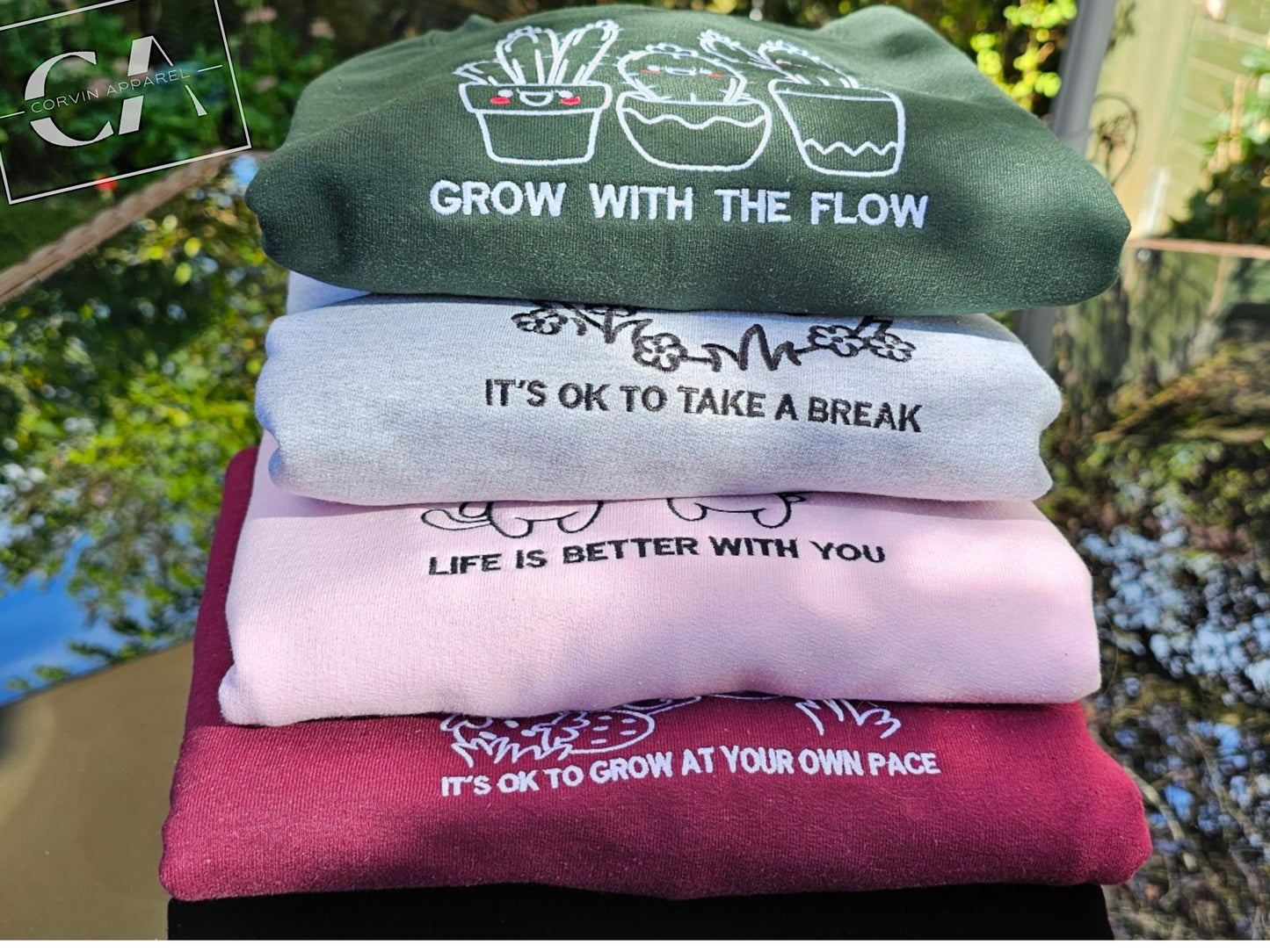 Kawaii Embroidered Sweatshirt | Motivational Jumper | Gift For Her