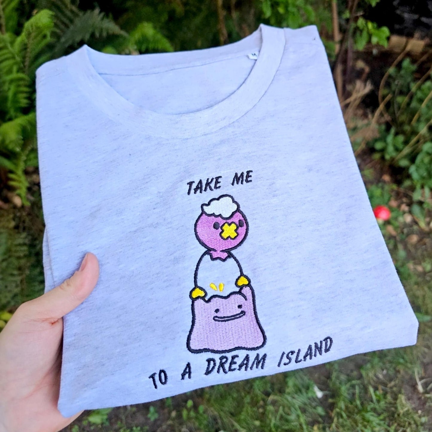 Ditto and Drifloon Embroidered T-shirt