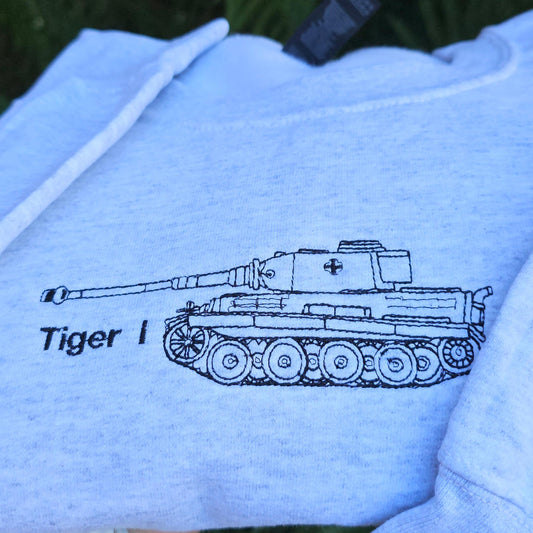 Tiger I Embrodiered Sweatshirt | | World Of Tanks | Warthunder