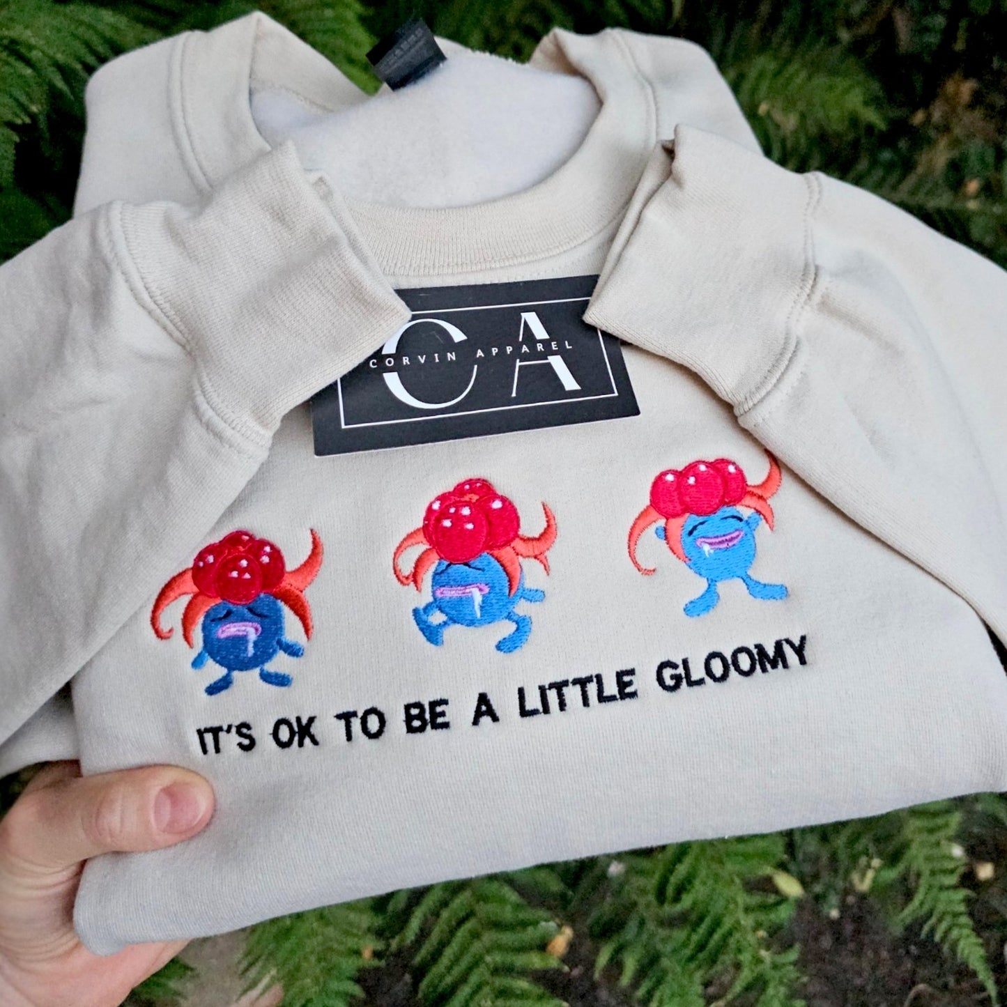 It's Ok To Be A Little Gloomy Embroidered Sweatshirt | Gaming Jumper