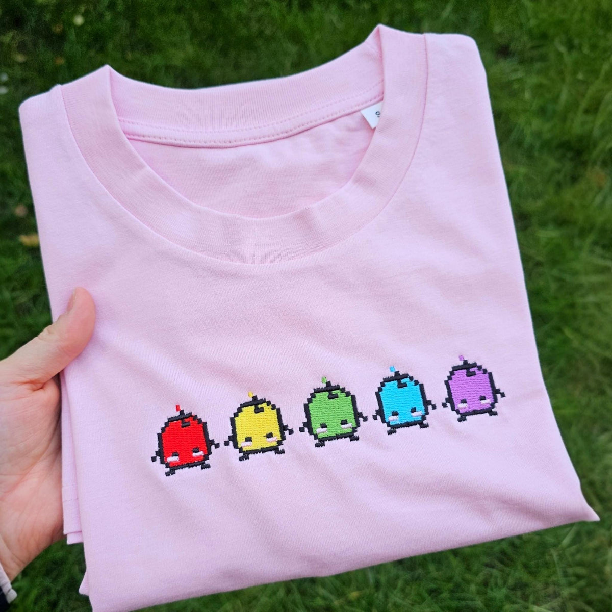 Forest Spirits Embroidered T-shirt | Cute Gaming Top