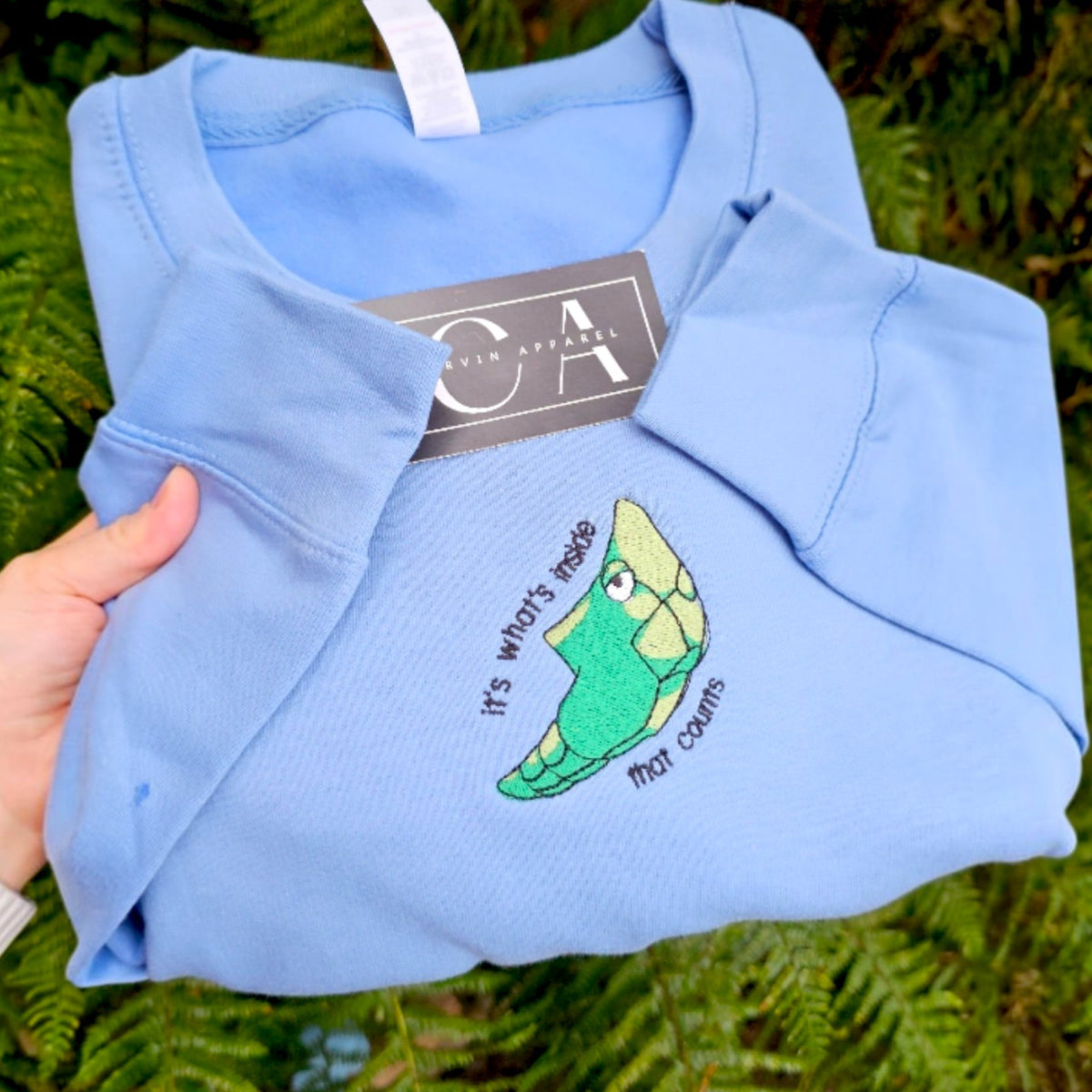 It's What's Inside That Counts Embroidered Sweatshirt | Cute Jumper