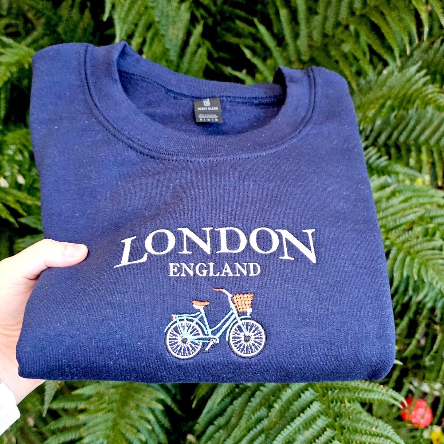 London England Embroidered Sweatshirt