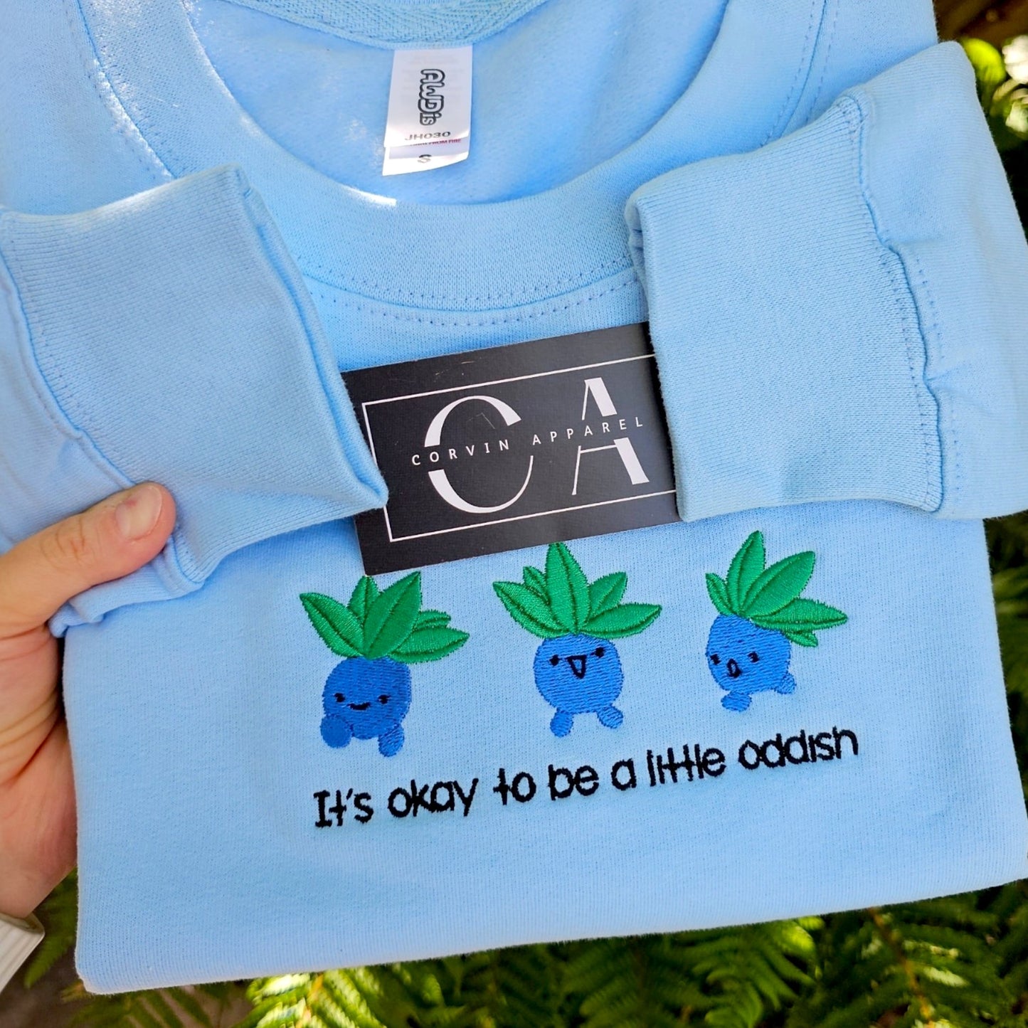 It's Ok To Be A Little Oddish Embroidered Sweatshirt