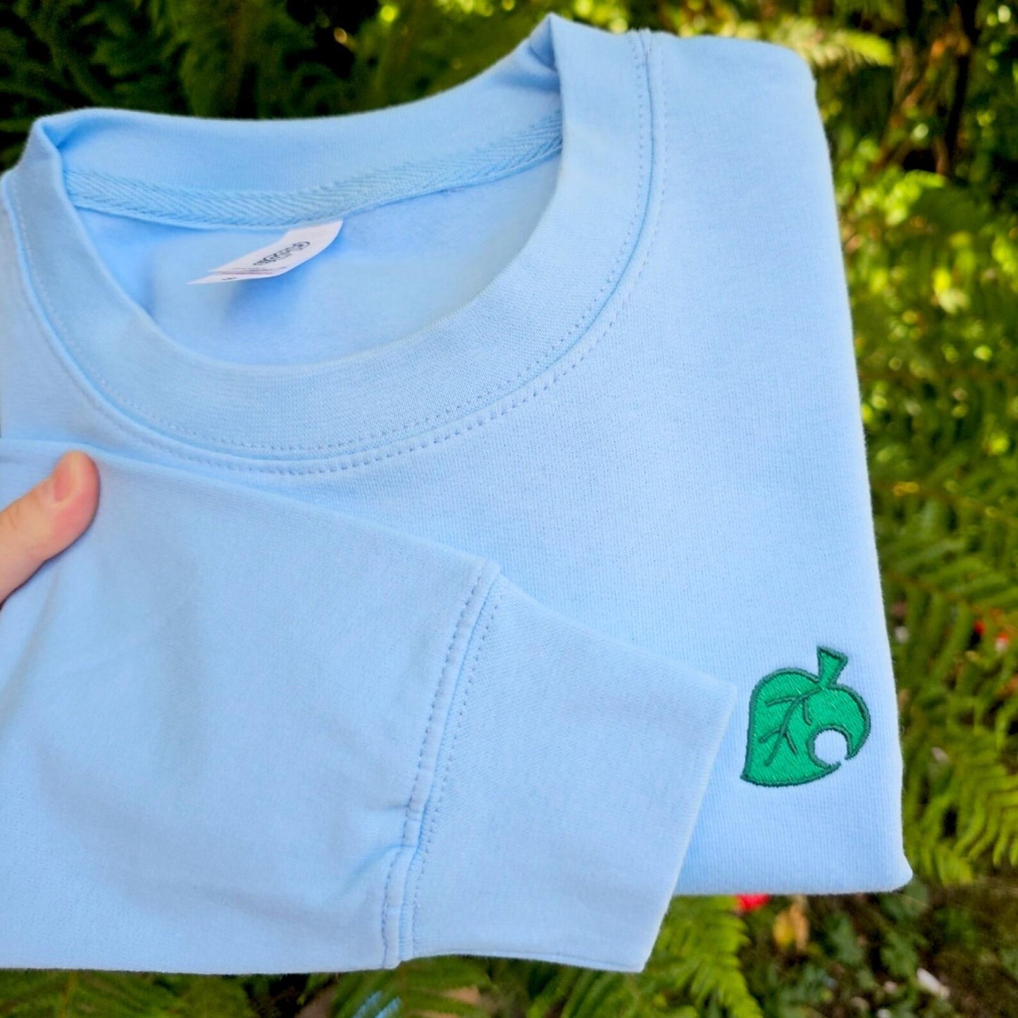 Animal Crossing Leaf Embroidered Sweatshirt