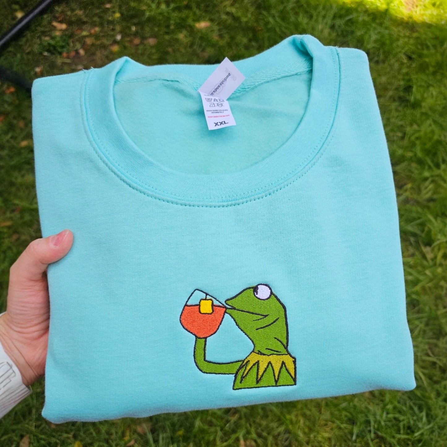 None Of My Business Embroidered Sweatshirt