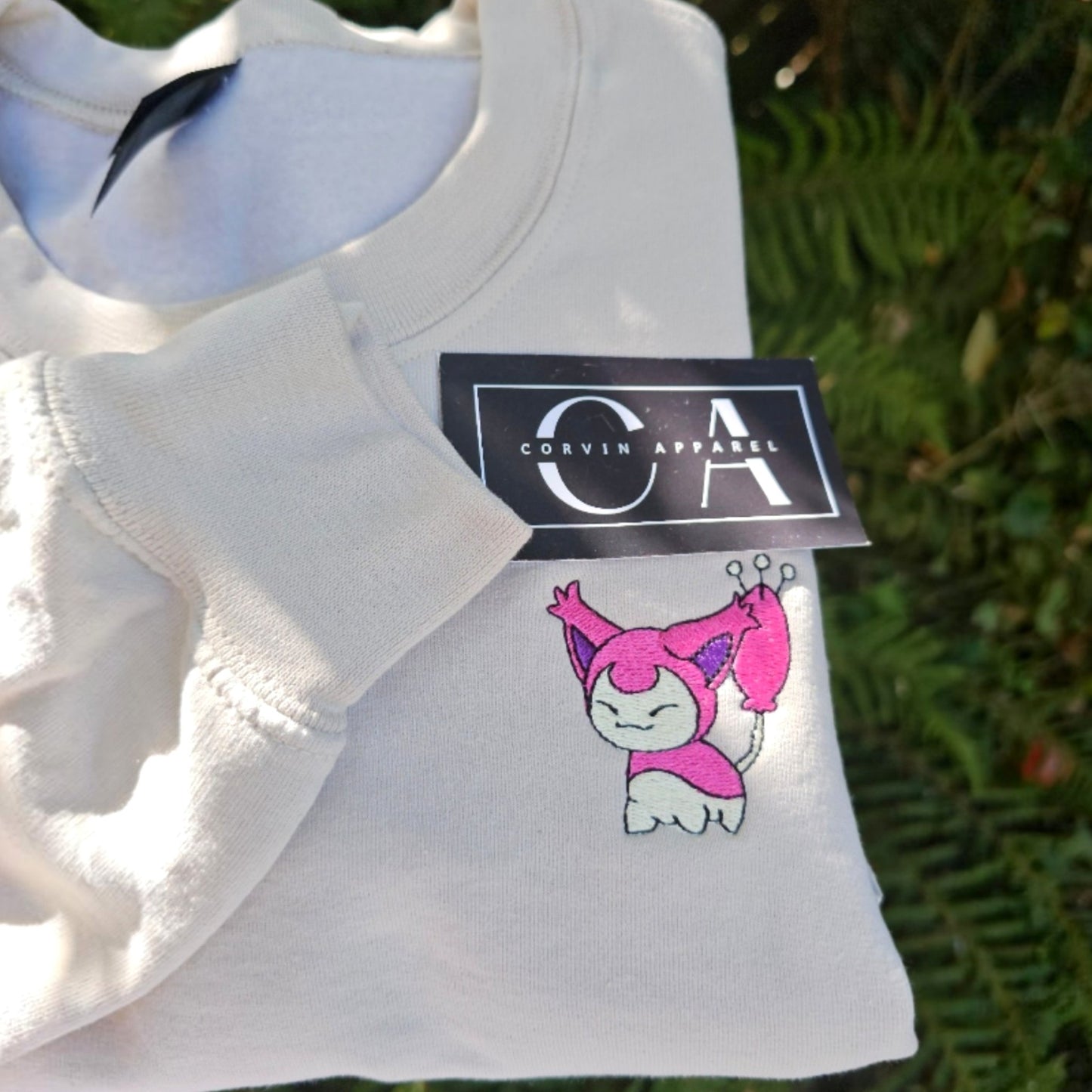 Cute Kawaii Embroidered Sweatshirt | Cat Lovers Jumper