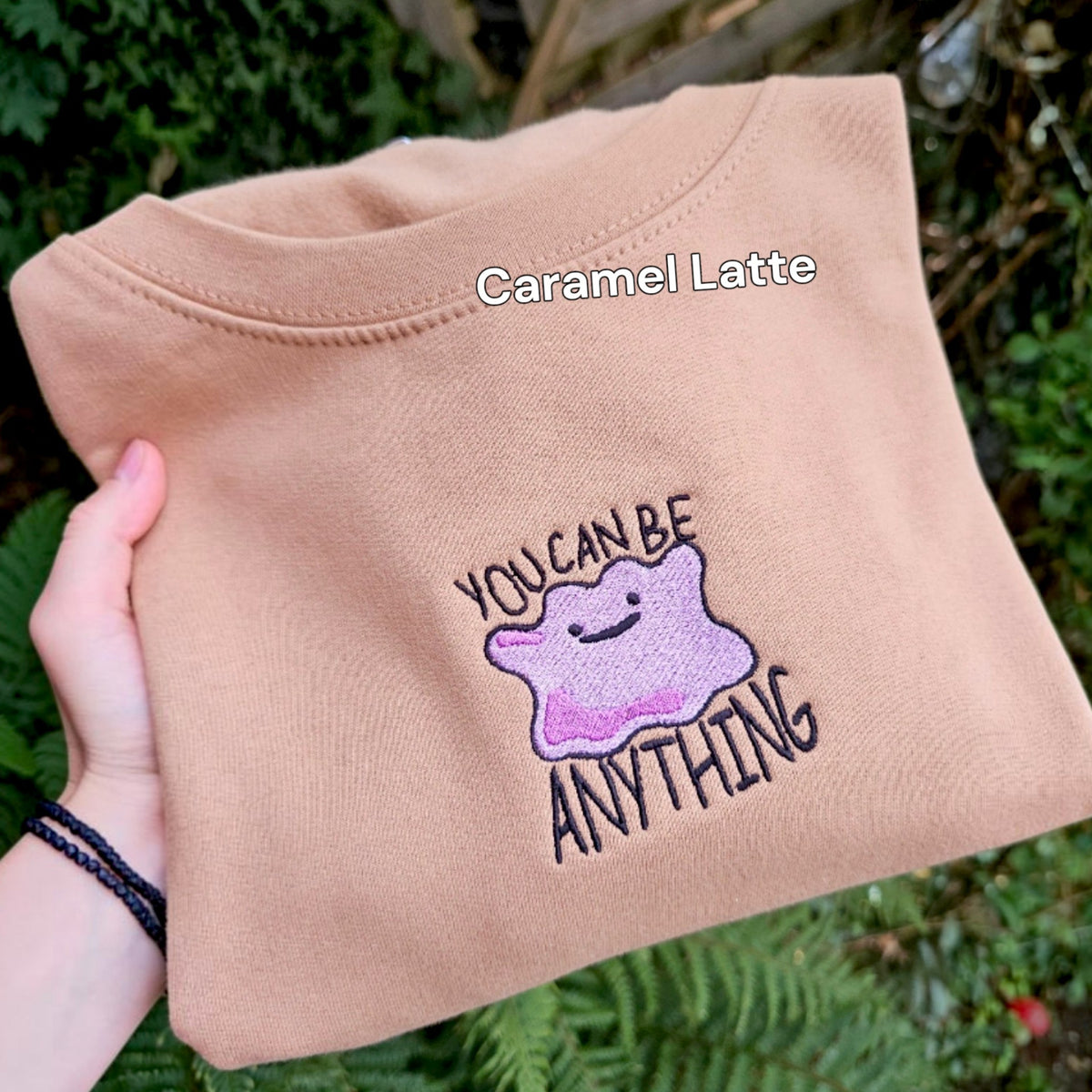You Can Be Anything Embroidered Sweatshirt | Cute Embroidered Top