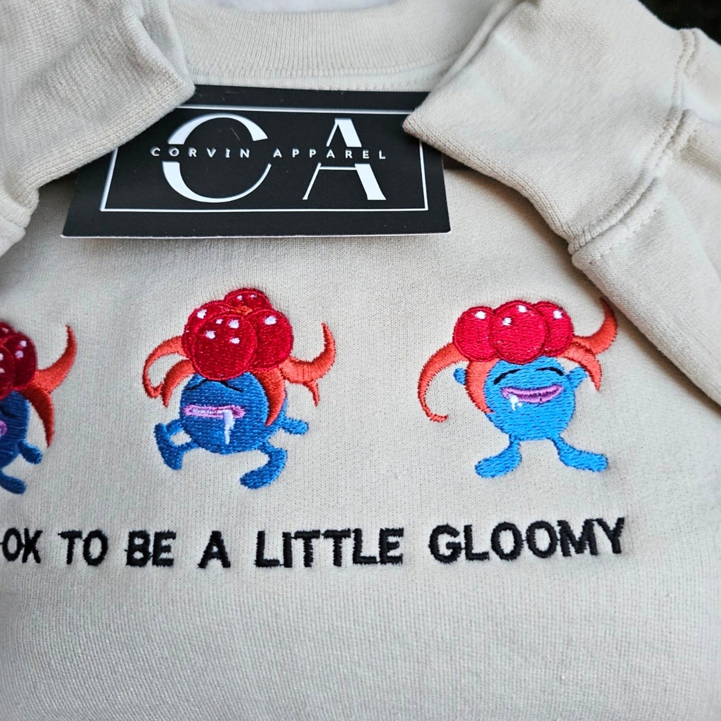 It's Ok To Be A Little Gloomy Embroidered Sweatshirt | Gaming Jumper