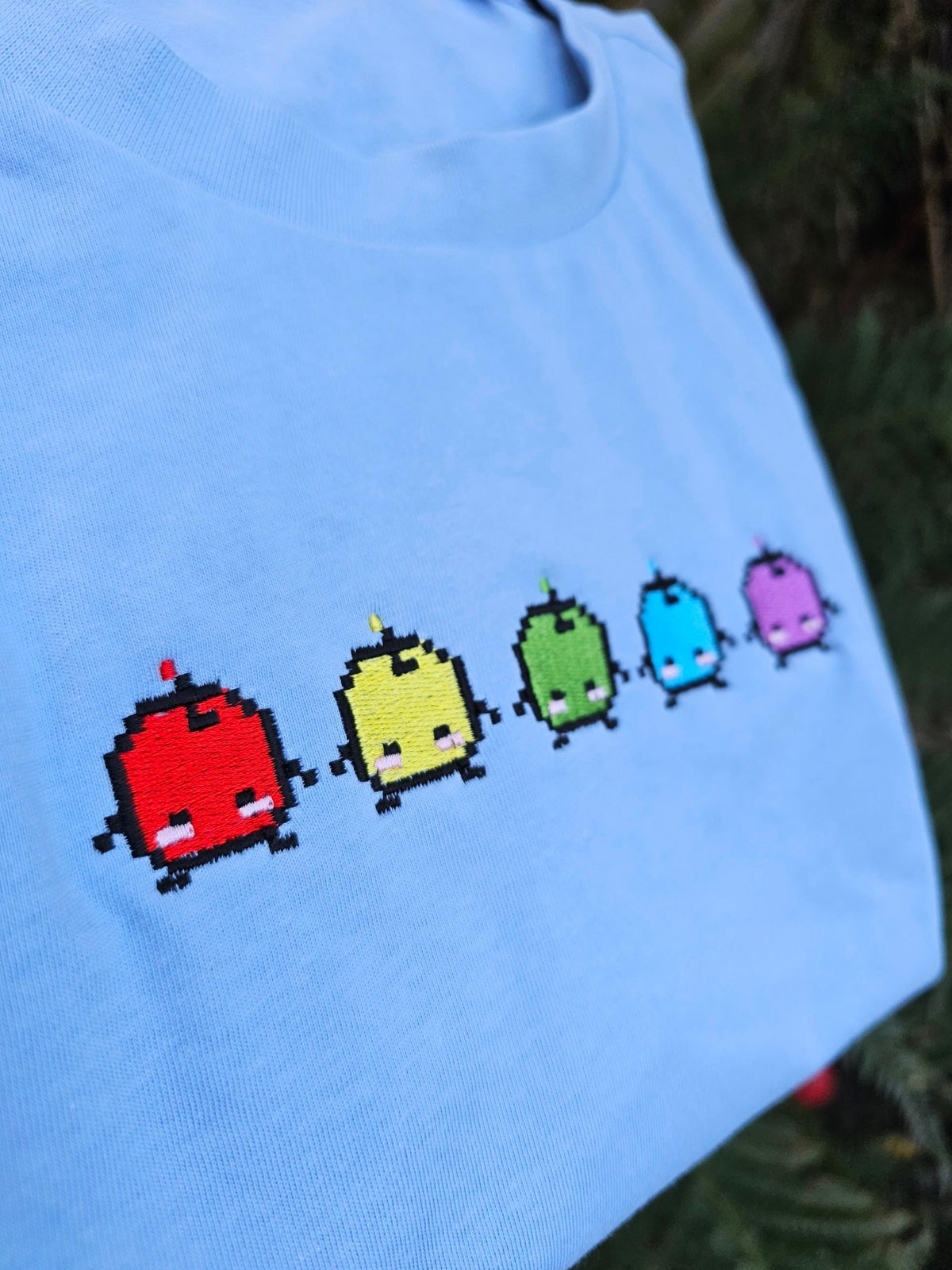 Forest Spirits Embroidered T-shirt | Cute Gaming Top