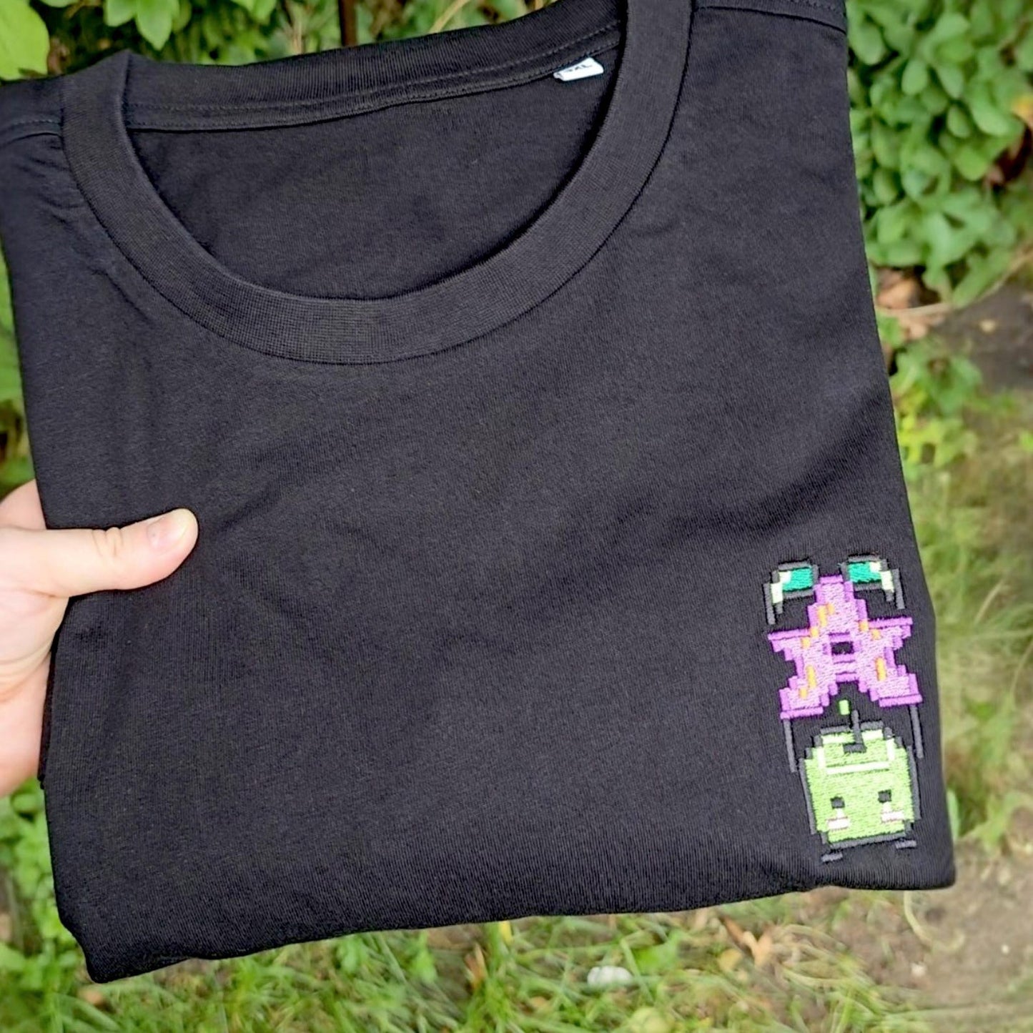 Junimo Stardrop Embroidered T-shirt, Stardew Valley Shirt, Gamer Gift, Farmer, Cozy Gamer