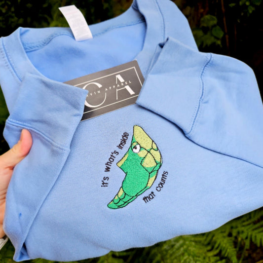 It's What's Inside That Counts Embroidered Sweatshirt | Cute Jumper