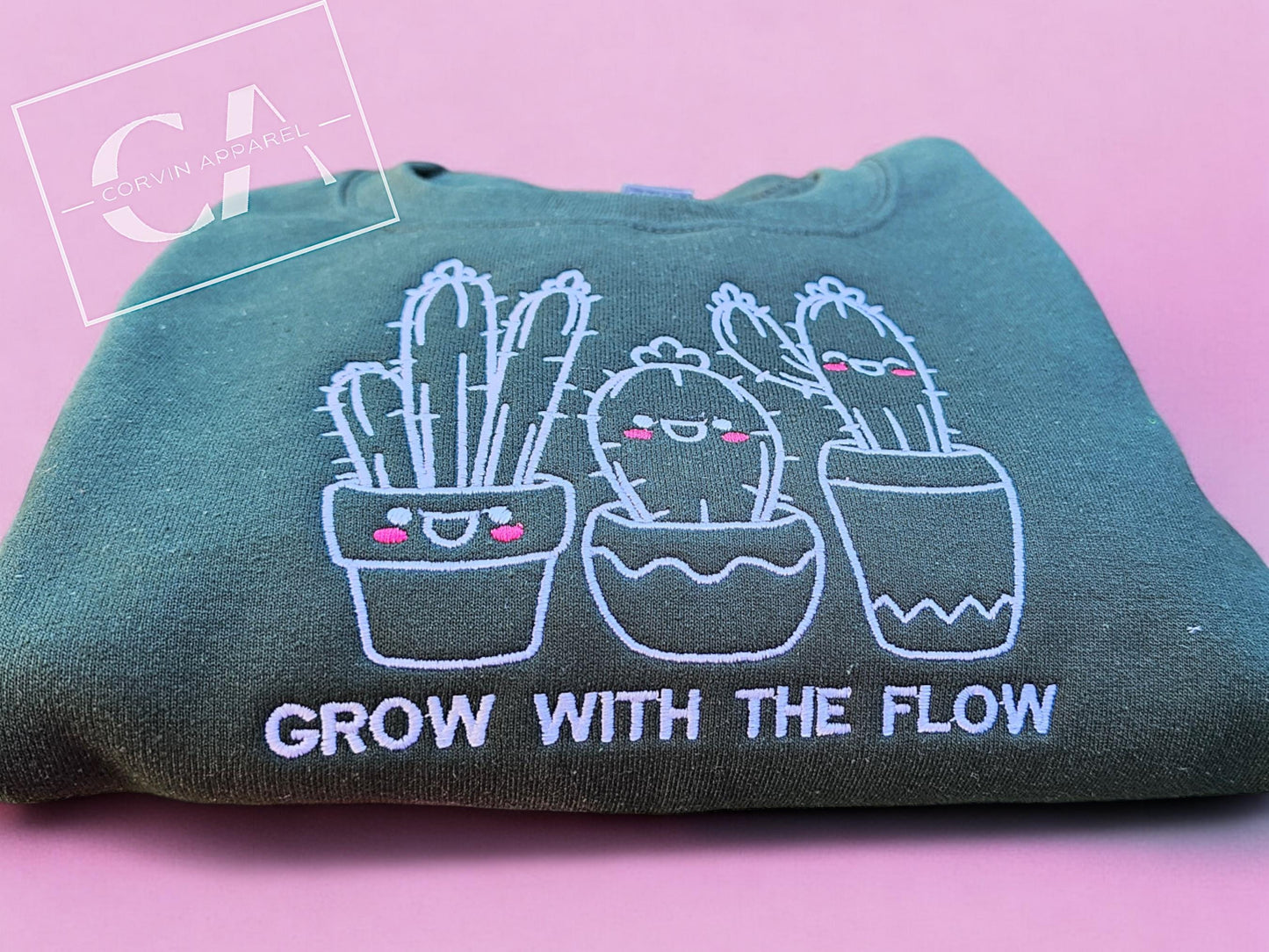 Kawaii Embroidered Sweatshirt | Motivational Jumper | Gift For Her
