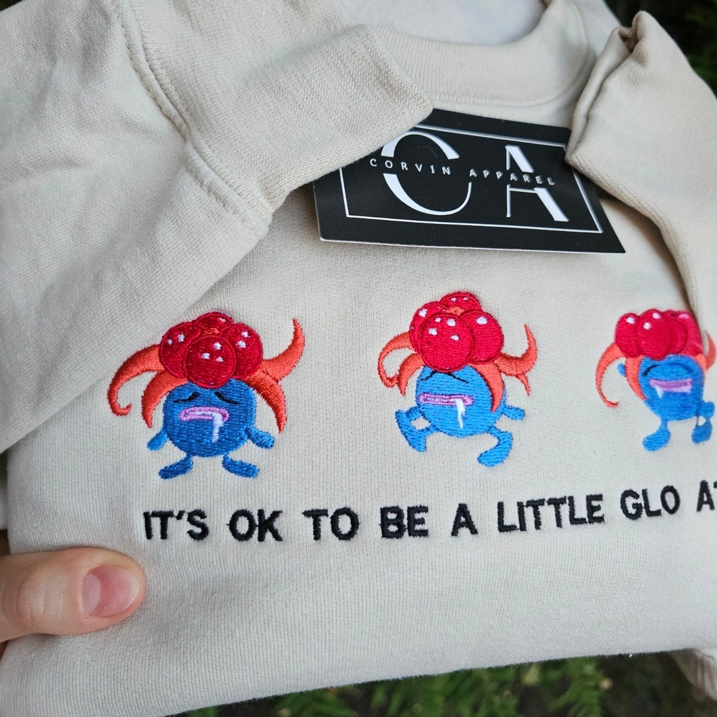 It's Ok To Be A Little Gloomy Embroidered Sweatshirt | Gaming Jumper