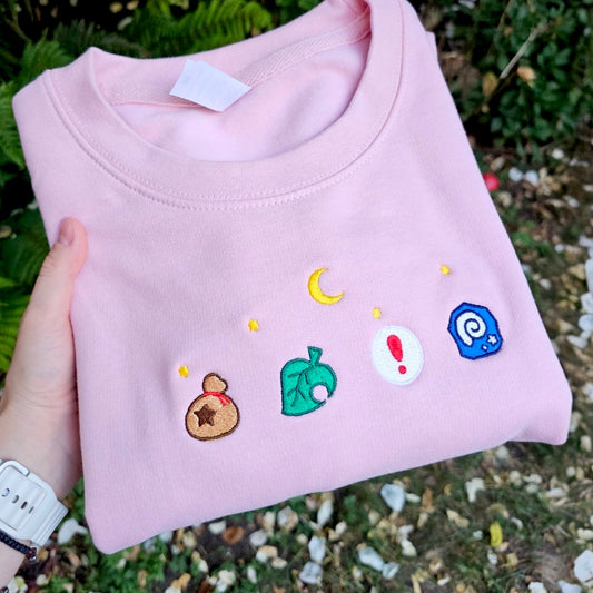 Animal Crossing Embroidered Sweatshirt